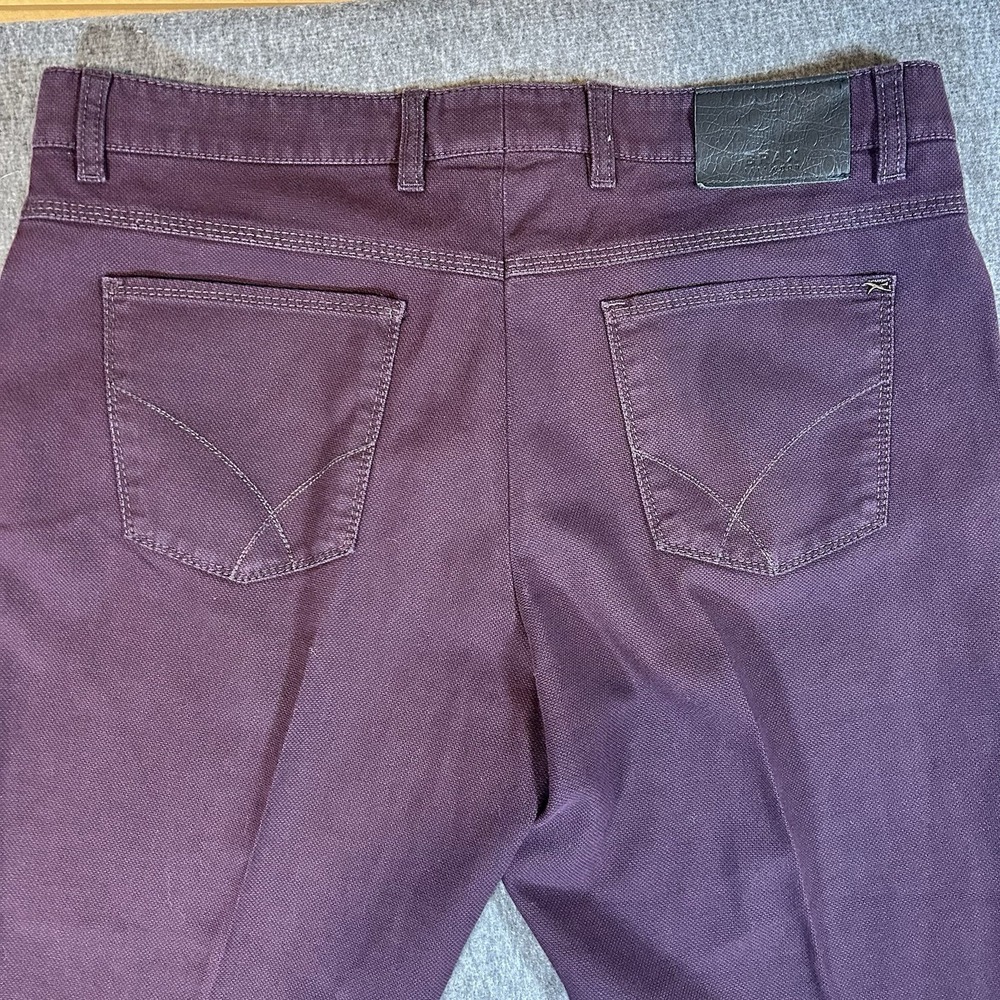Brax Cooper Fancy Pants Mens 34x32 Fits 36x31 Regular Fit Five Pocket Stretch - Picture 7 of 9